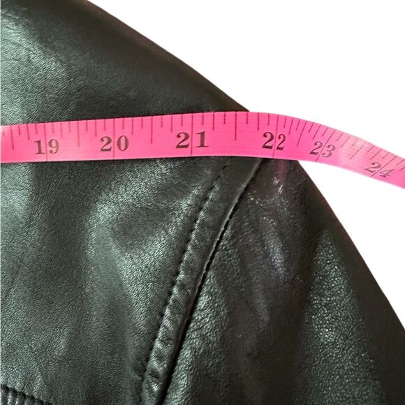 Vintage Boutique Europa Womens Full Leather Moto Jacket. Black, Size 6 Oversized - Picture 5 of 8